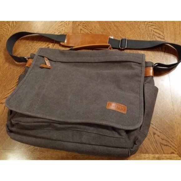 Messenger Bag for Men 17-17.3 Inch Laptop Bag Water-resistant Canvas